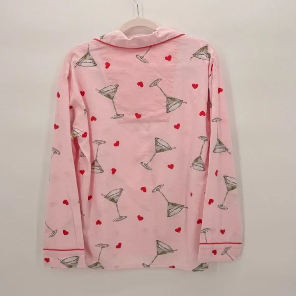 ๐ PJ Salvage Pink Martini Print Pajama Set. L. NWT!!๐ฅ - Picture 4 of 12